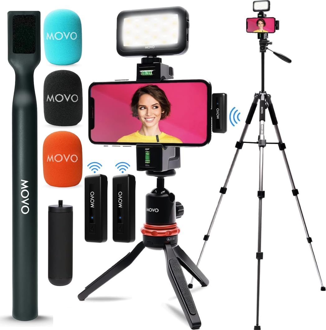 Kit De Vlog Movo Ivlogger Wireless Para Iphone Com Microfone