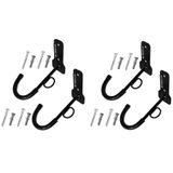 Kit 4 Suporte Vertical Bicicletario Para Bike Anel Cadeado
