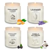 Conjunto De Velas Perfumadas Fiqnpau, Cera Natural De Soja E Óleos Essenciais