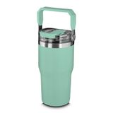 Garrafa Copo Térmico Parede Dupla Em Aço Inox Verde 650ml