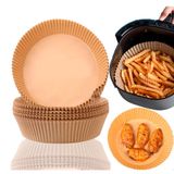 Forma De Airfryer Descartável Redondo Antiaderente 50un