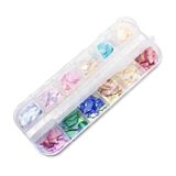 12 Madrepérolas Encapsulamento Unhas De Gel Com Glitter Fino