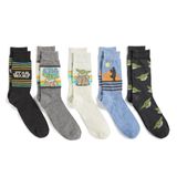 Meias Star Wars Mandalorian, Pacote Com 5, Para Homens, Tamanho 10-13