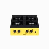 Fogao A Gas Portatil 4 Bocas Venax Grand Petit Line Amarelo