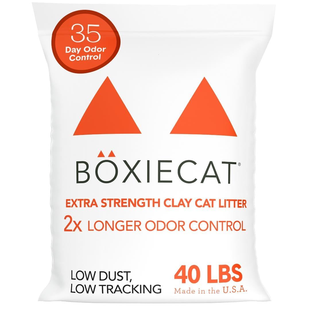 Controle De Odor Natural Cat Litter Boxie® Extra Strength De 18 Kg