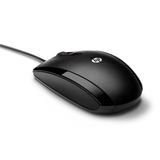 Mouse Usb Óptico Com Fio Hp X500 Para Ambas As Mãos