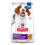 Comida Para Cães Hill&#39;s Science Diet Estômago E Pele Sensíveis 11 Kg