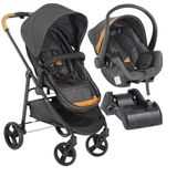 Carrinho Galzerano Extreme Caramelo Com Bebe Conforto E Base