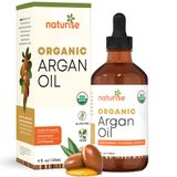 Óleo De Argão Naturise Orgânico Prensado A Frio 120 Ml Para Pele Capilar