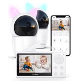 Monitor De Vídeo Para Bebês Czeview Com Áudio, 2 Câmeras E Muito Mais
