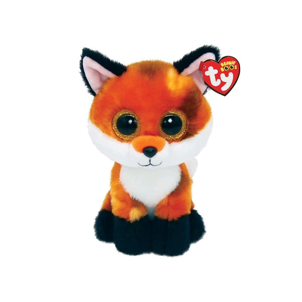 Brinquedo Macio Ty Beanie Boo's Meadow The Fox 15 Cm Tricolor
