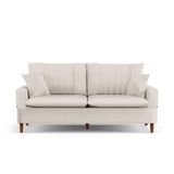 Sofá Living 2 Lugares 160cm Com Almofadas Veras D05 Linho Cru - Mpozenato