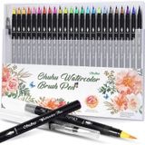 Profissional Aquarela Pincel Marcadores Pen 24 Cores De Ohu
