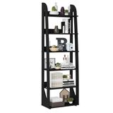 Estante Livreiro 7 Prateleiras 183x60 Cm Preto Fosco Arly