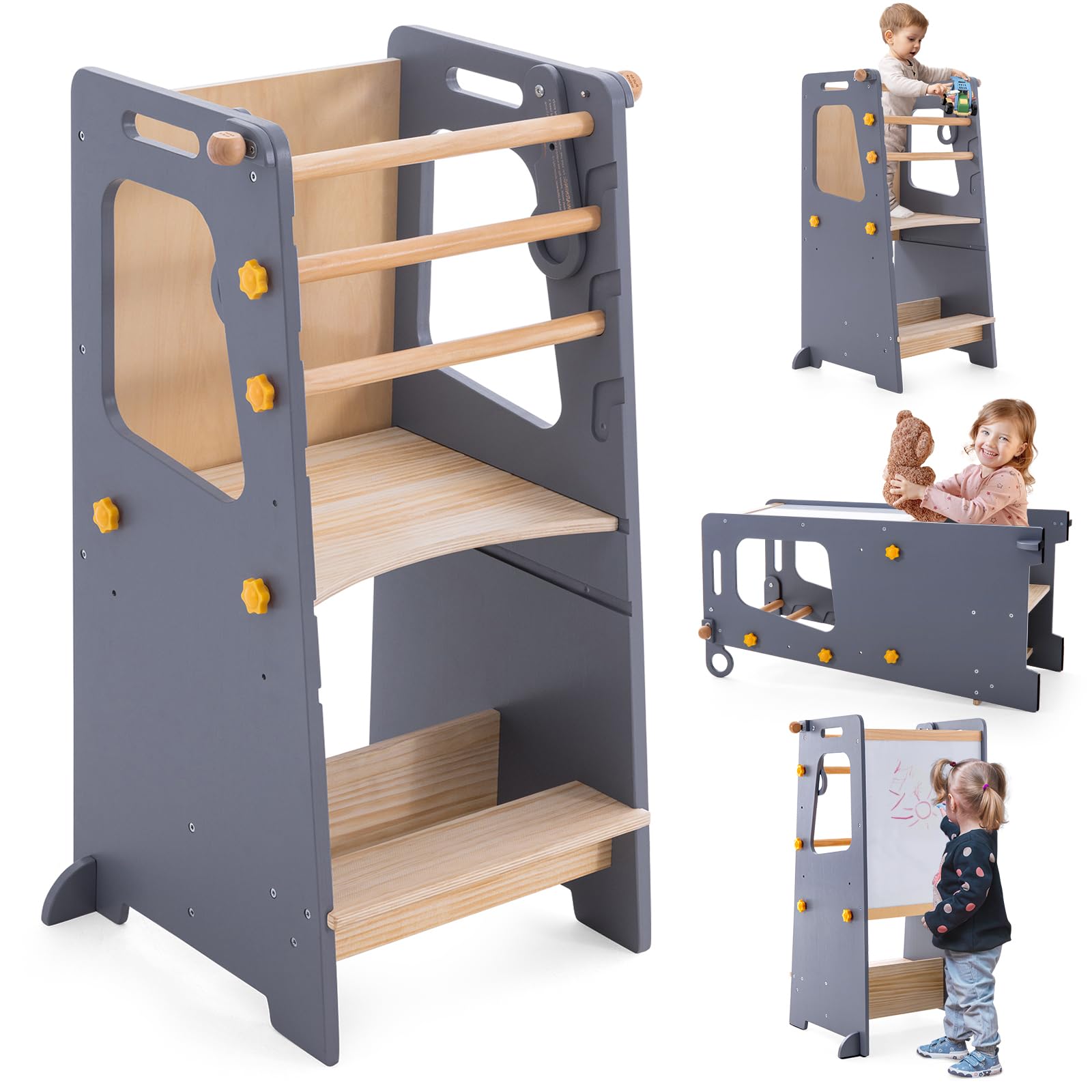 Toddler Standing Tower Gewitt Kitchen Stool Helper Whiteboard