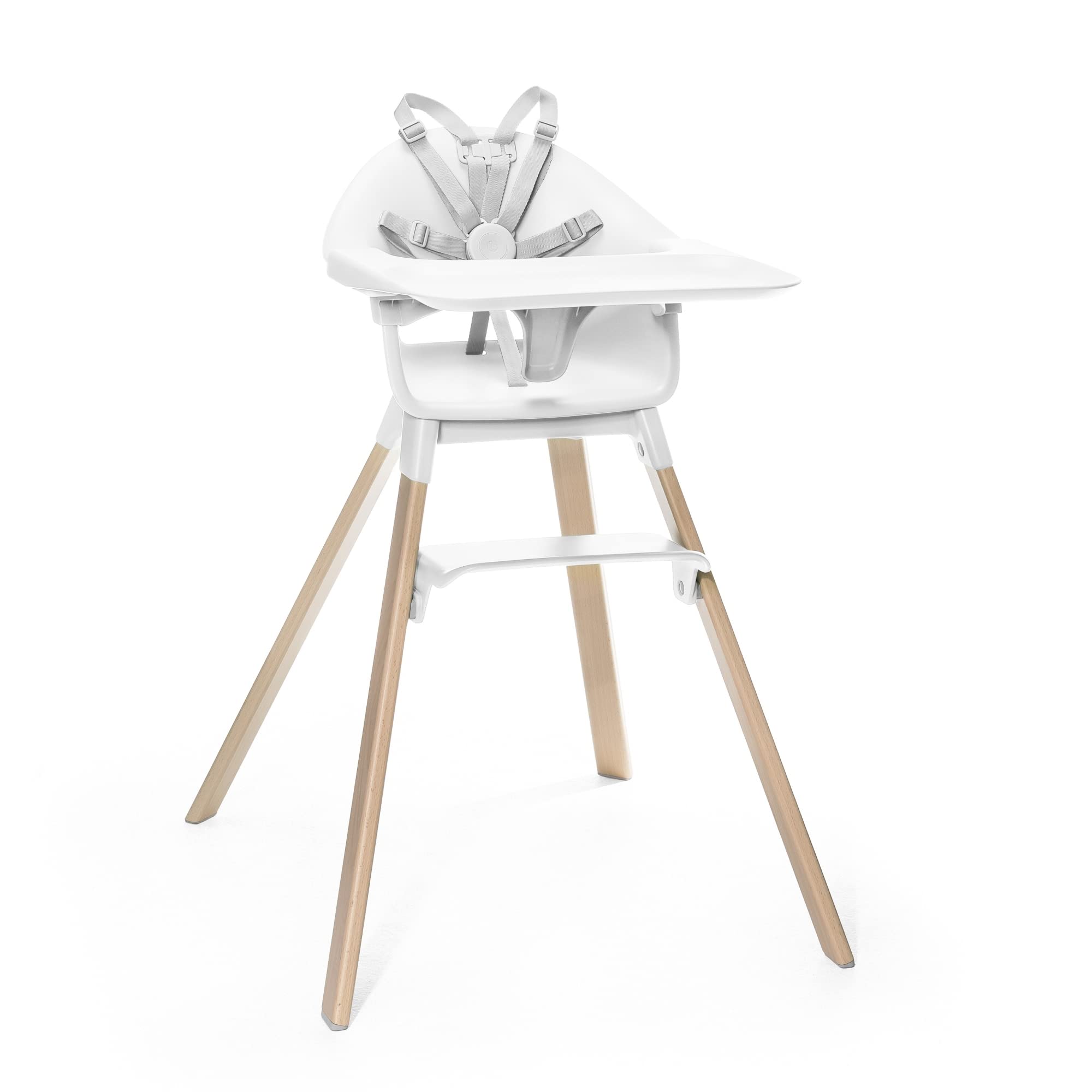 Cadeira Alta Stokke Clikk White All-in-one Com Bandeja 6-36m