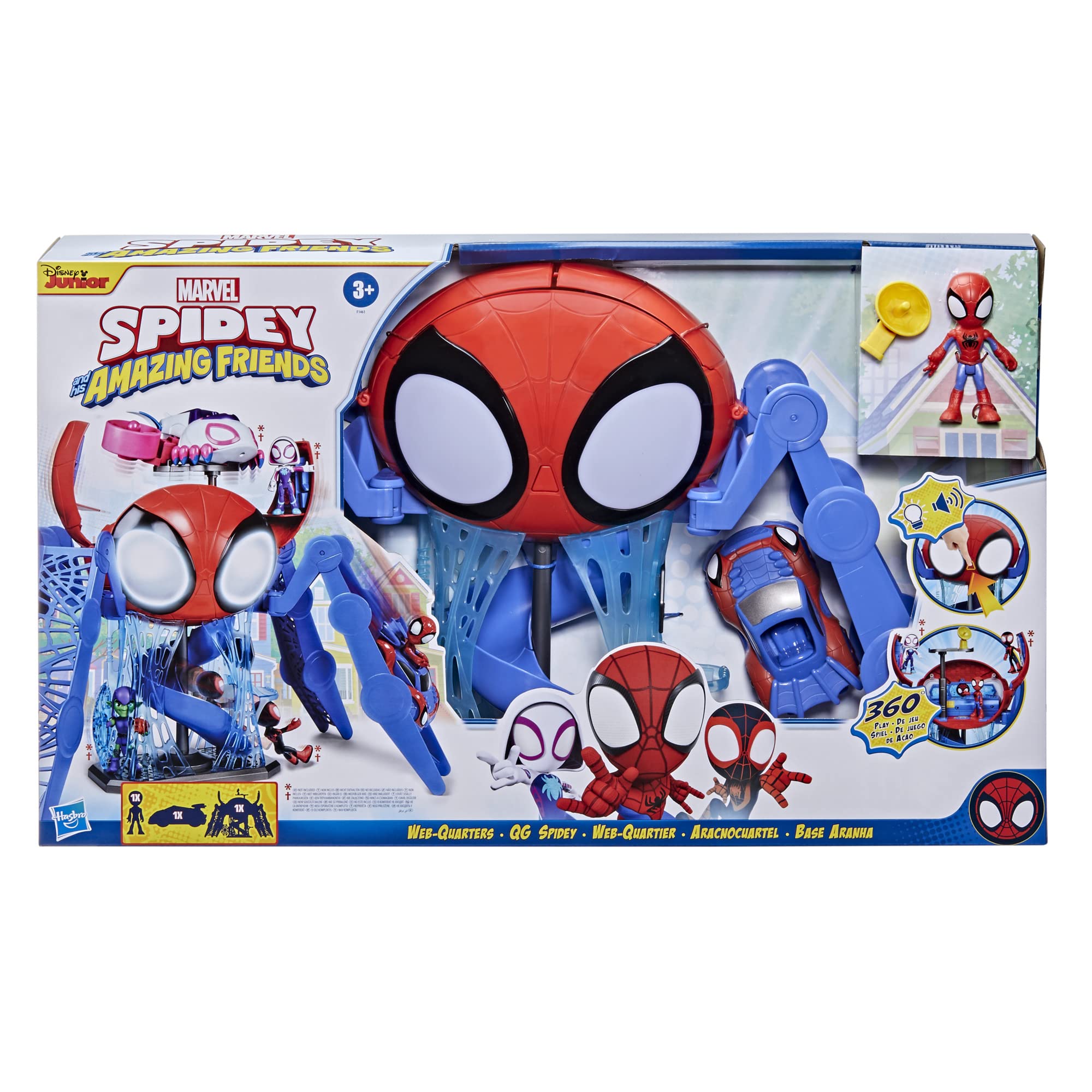 Playset Spider-man Spidey E Seus Incríveis Amigos Web-quarters
