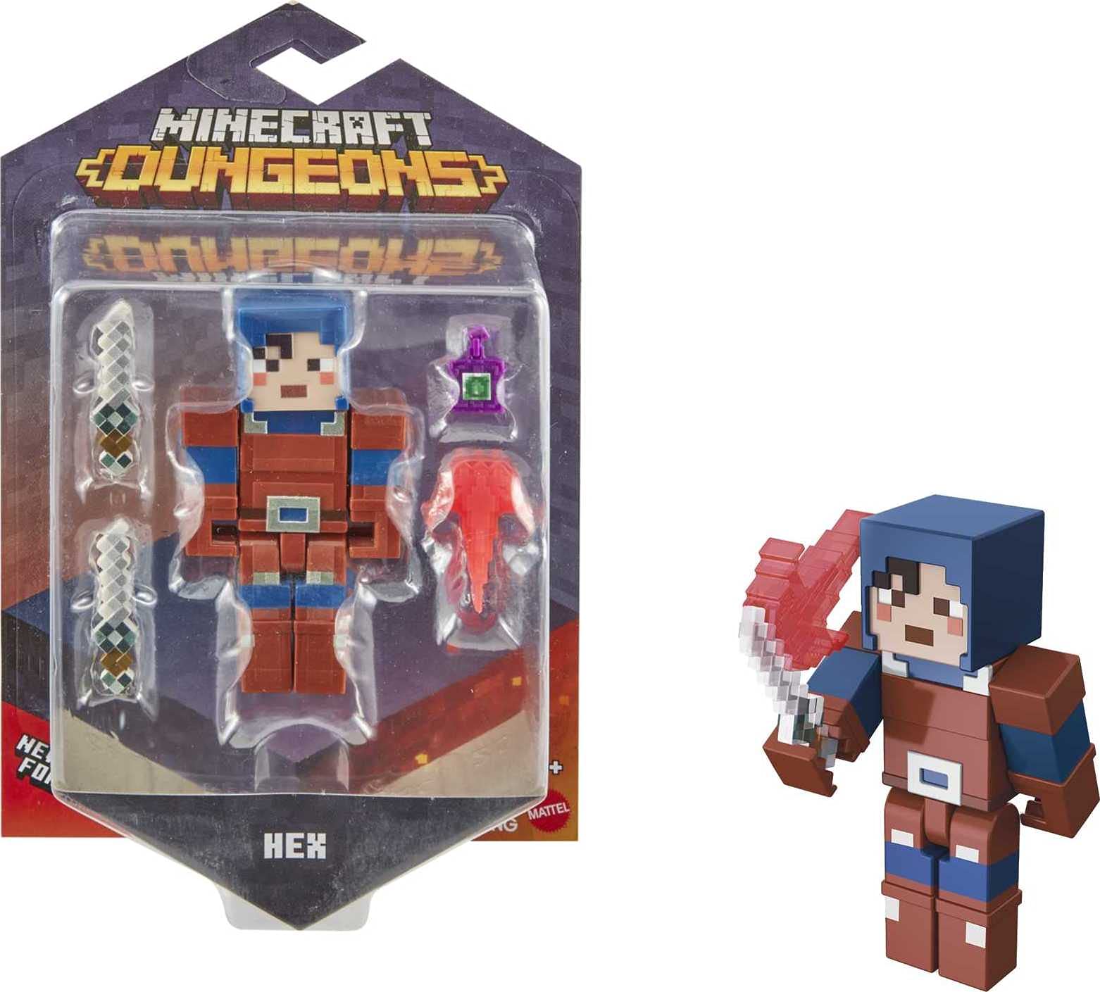 Figura Colecionável Mattel Minecraft Dungeons Hex 8,25 Cm