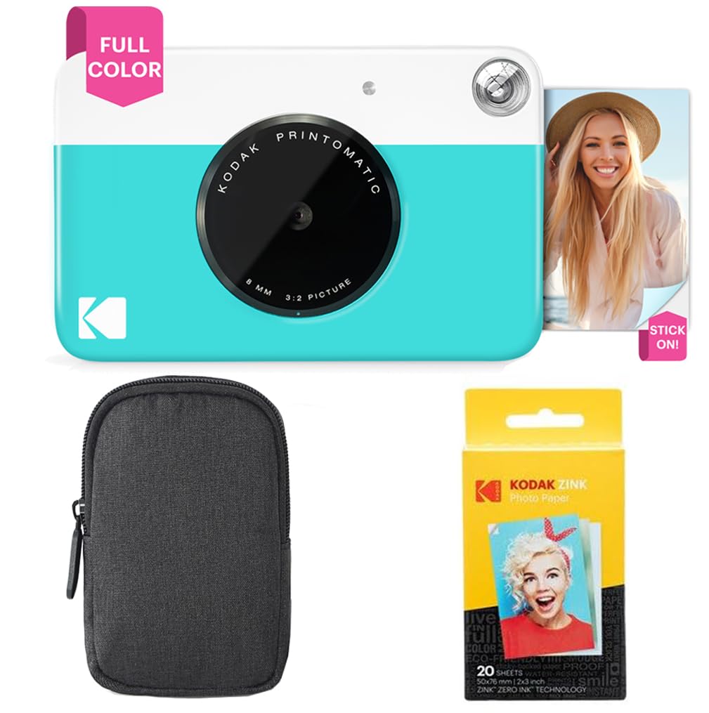 Câmera De Impressão Instantânea Kodak Printomatic Starter Bundle Azul