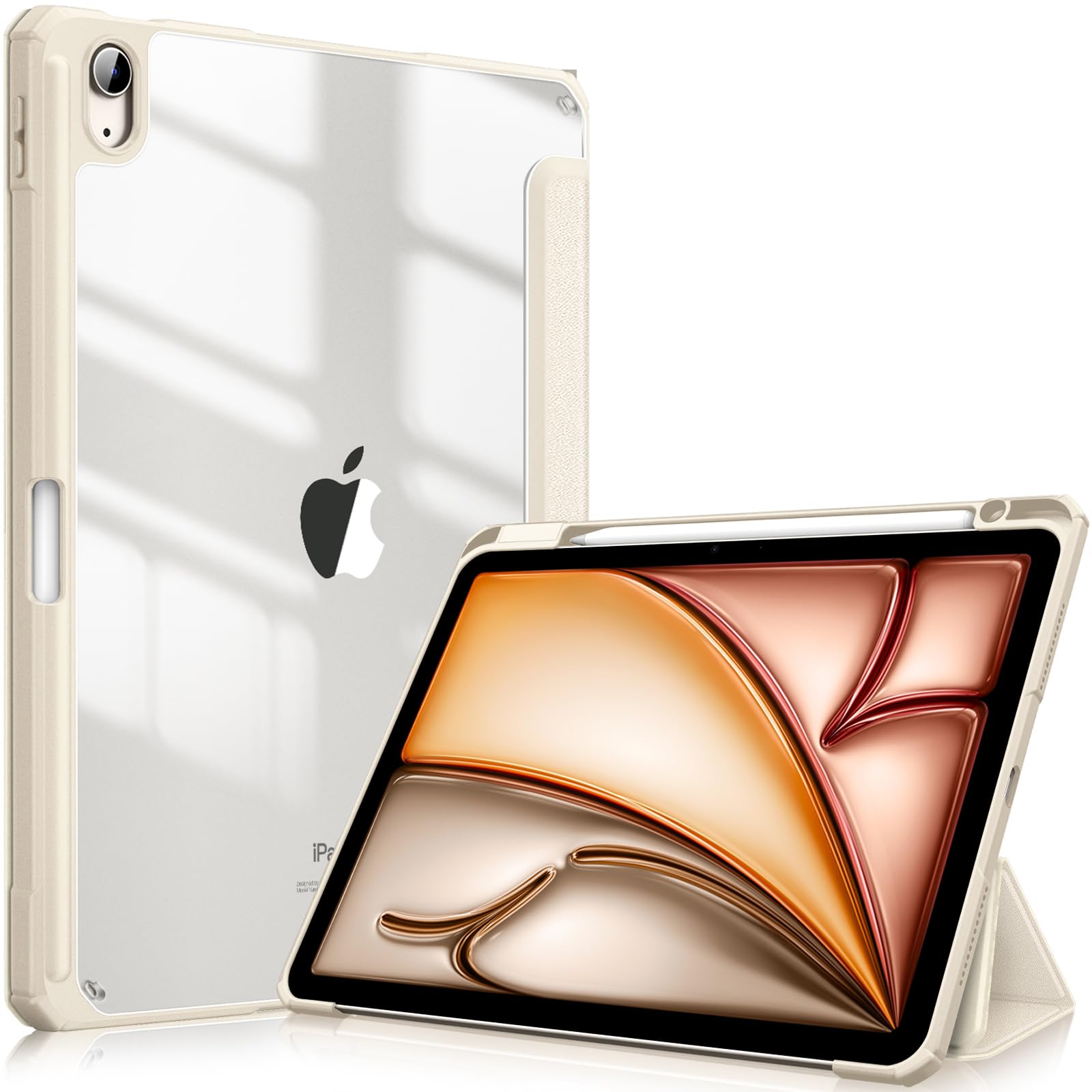 Capa Fintie Hybrid Slim Para Ipad Air De 11 Polegadas M2 (2024)