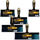 Faca De Fita Adesiva Dewalt Dxtt-3-162 Blue Steel, Pacote Com 4 Espátula