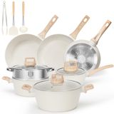 Conjunto De Panelas E Frigideiras Soday, Utensílios De Cozinha Antiaderentes, 13 Unidades