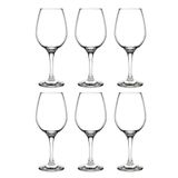 Conjunto 6 Taças Vinho Água De Vidro Lira 295ml G4u