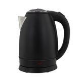 Chaleira Elétrica 1,8l Em Inox Preta 127v 1000w Rápida Fervura