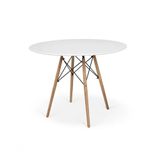 Mesa De Jantar Redonda Eames Eiffel 120cm Branca
