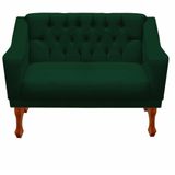 Namoradeira Decorativa Recepção Grecia Dritex Suede Verde