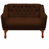 Namoradeira Decorativa Recepção Grecia Dritex Sintetico Marrom
