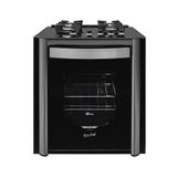 Fogão De Embutir 4 Bocas Fischer Gran Cheff Com Grill E Mesa De Vidro