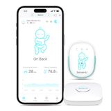 Monitor De Bebê Inteligente Sense-u Pro Com Vibração E Alertas De Excitação