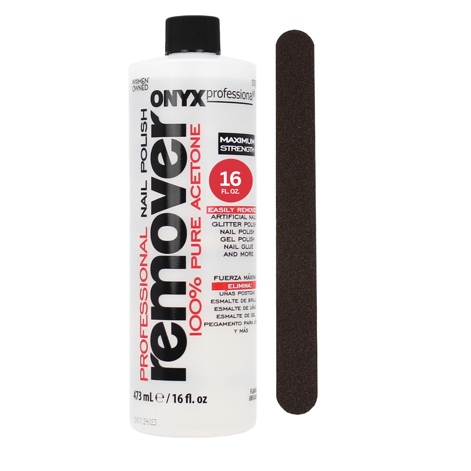 Kit De Remoção De Esmalte Onyx Professional 100% Acetona Pura