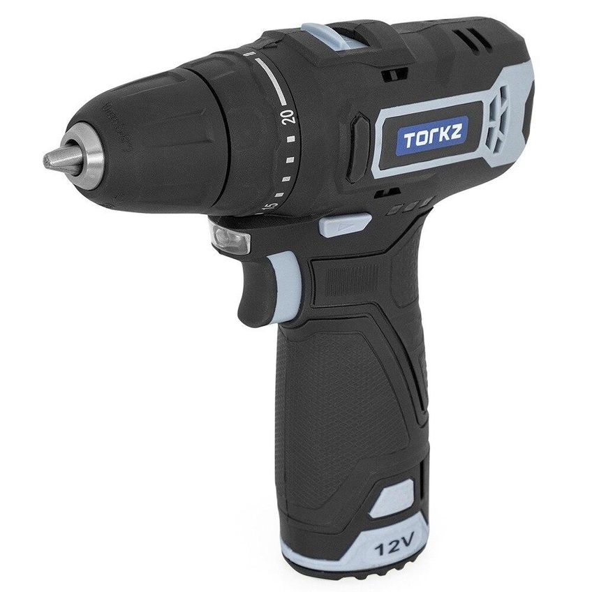 Furadeira Parafusadeira Profissional Trb0013 12v E Jogo De Bits E Brocas Torkz Trk0007, 128 Peças - imagem 4