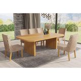 Conjunto Mesa E 6 Cadeiras Infinity Sauipe Bom Pastor Teka/marrom