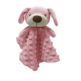 Naninha Para Bebê Minha Primeira Naninha Cachorro Rosa - Laço Bebê