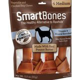 Manteiga De Amendoim Média Dog Chew Smartbones 325 Ml 4 Peças