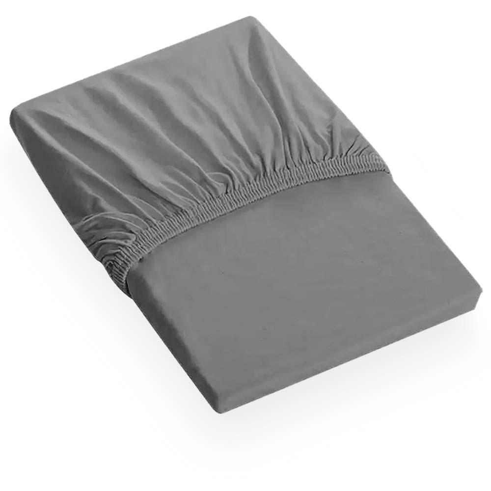 Lençol Avulso Com Elástico Solteiro King Malha Colors - Catran Cinza