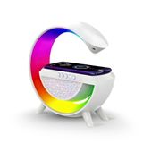 Luminária Inteligente Com Caixa De Som E Carregador Celular De Indução Solução Inovadora E Iluminação
