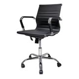 Cadeira De Escritório Home Office Stripes Diretor Charles Eames Eiffel Preta
