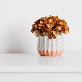 10 Buquês De Hortênsia Artificial 26x22 Mini Ramo De Flor Permanente Com Destalhes Realistas