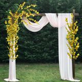 15 Galhos De Orquídeas Chuva De Ouro Artificial Decoração Elegante Para Eventos E Festa No Campo