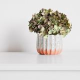 10 Buquês De Hortênsia Artificial 26x22 Mini Ramo De Flor Permanente Com Destalhes Realistas