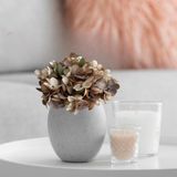 8 Mini Buquês De Hortênsia Artificial - Flores Artificiais Para Ambientes Modernos E Clássicos 26x22