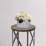 7 Flores Artificiais Realistas Buquês De Hortênsia Para Composição De Arranjos Verticais Decorativos