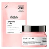 Kit Loreal Professionnel Máscara Capilar 250ml + Shampoo L&#39;oréal Professionnel Vitamino Color Refil 240ml
