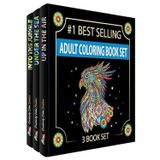 Conjunto De Livros Para Colorir Creatively Calm Studios Adult 3 Books