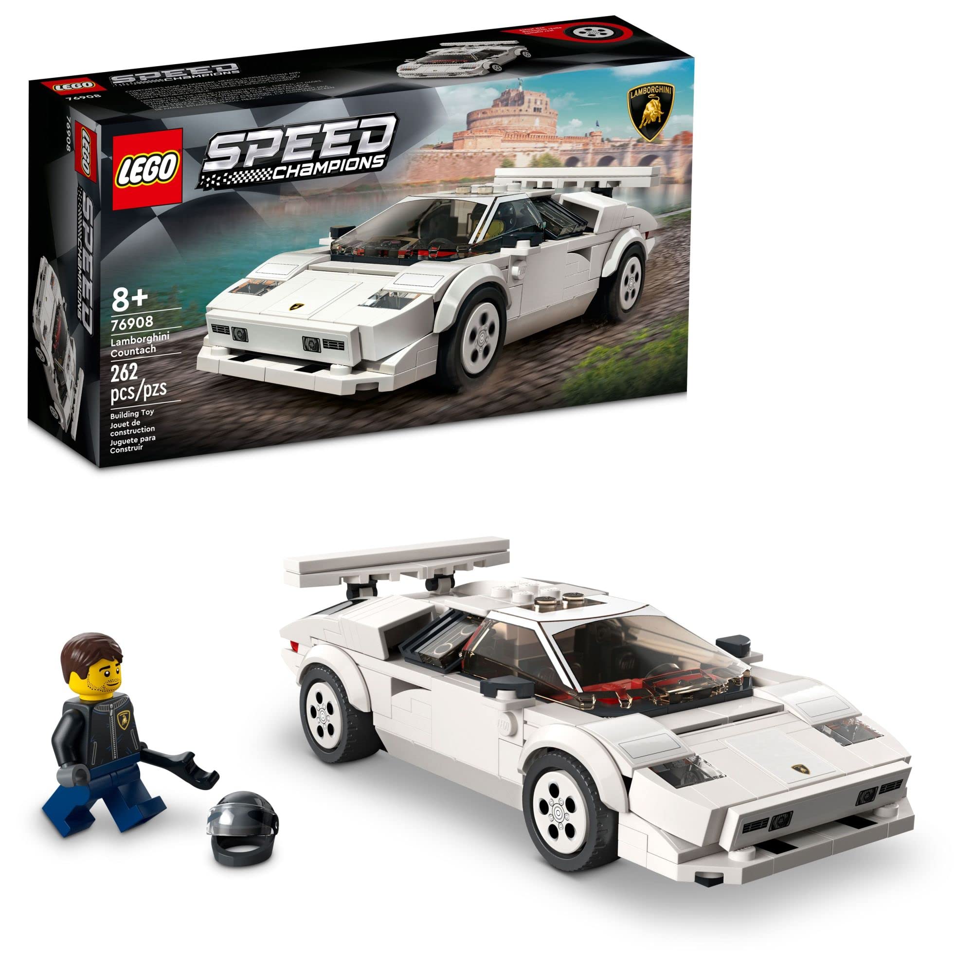 Kit De Construção Speed Champions Lamborghini Countach 76908