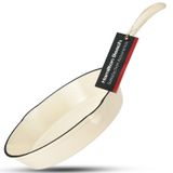 Fry Pan Hamilton Beach, Ferro Fundido Esmaltado, Creme De 20 Cm